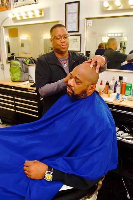 Cut out to be a barber: Keith Shackleford keeps his father’s shop and salon in business downtown ...
