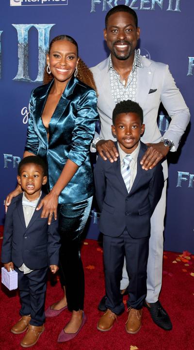 Sterling Brown and Ryan Michelle Bathe with Family at World Premiere Of Disney's "Frozen 2"