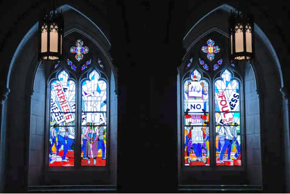 Two new racial-justice themed stained-glass windows