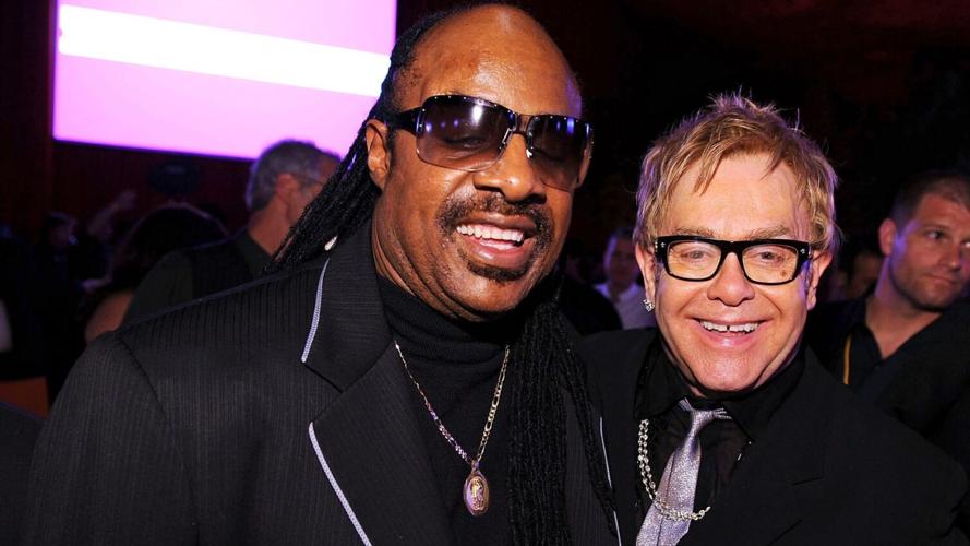 Stevie Wonder and Elton John