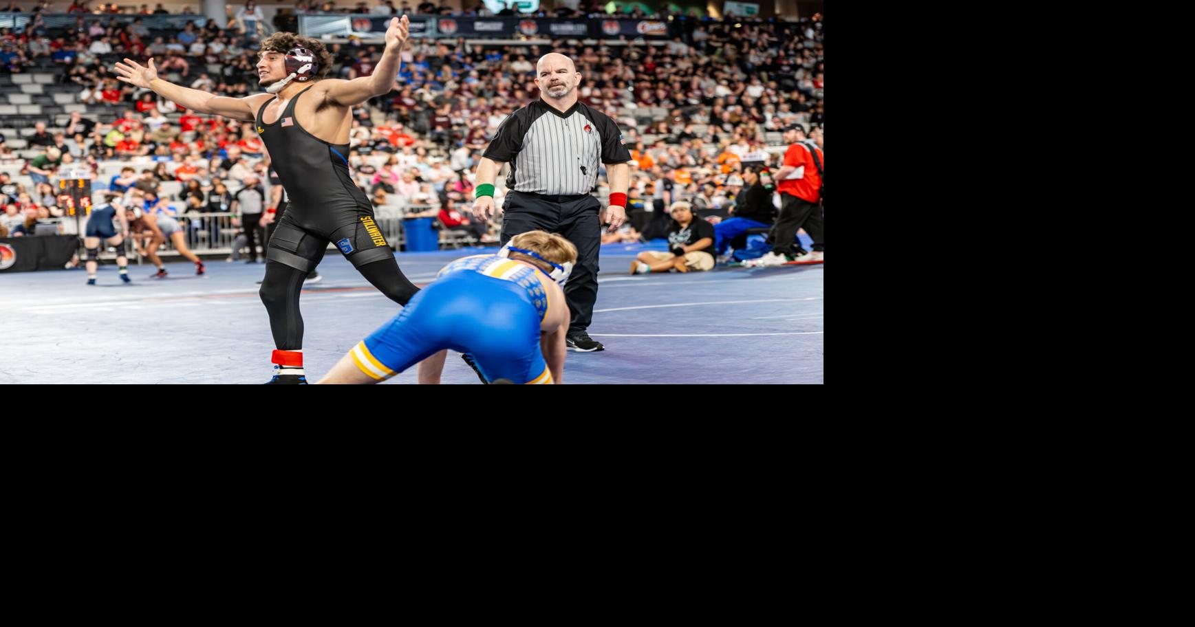 Pioneers send seven to state wrestling finals, lead team title race; Lady Pioneers send Dobrinski to finals