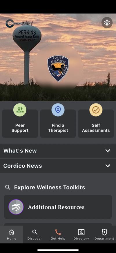 Perkins Police Department launches app to protect officers' mental ...