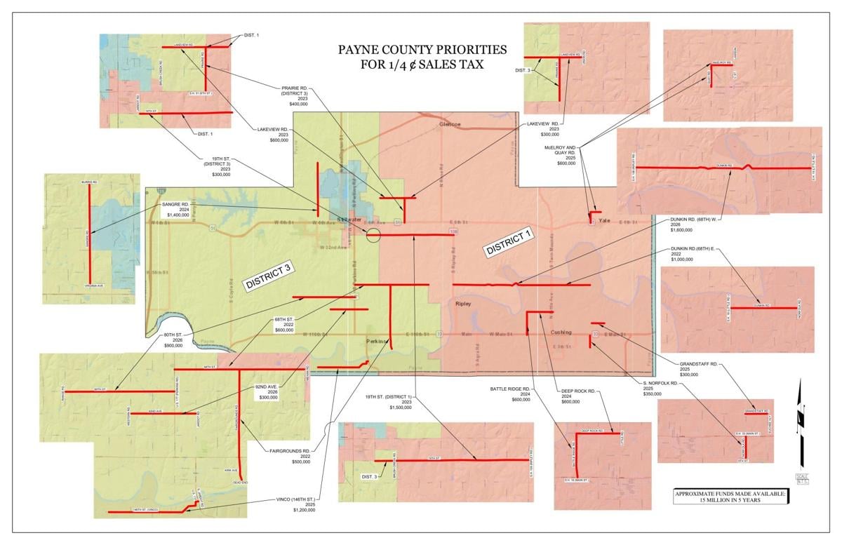 Payne County Road Project Map News
