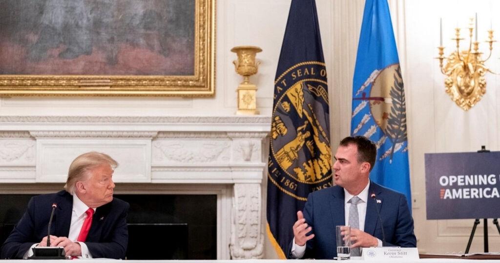 Trump lashes out at Stitt, calling governor a 'RINO'