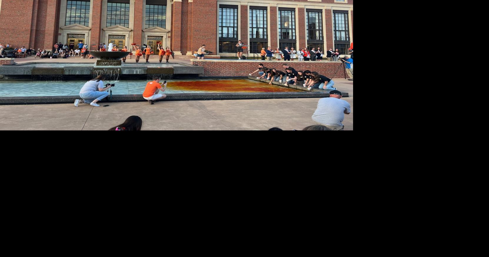 Edmon Low Library fountain dyeing symbolizes beginning of OSU ...