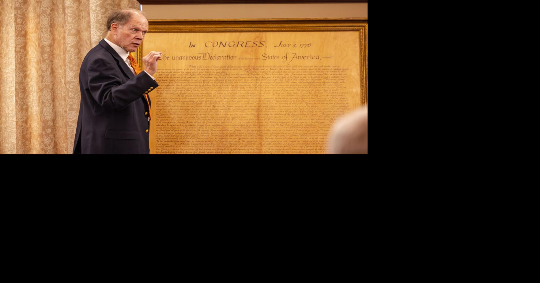 Preserving the past: Calligrapher Ken Brown's copy of Declaration of Independence finds a home at OSU