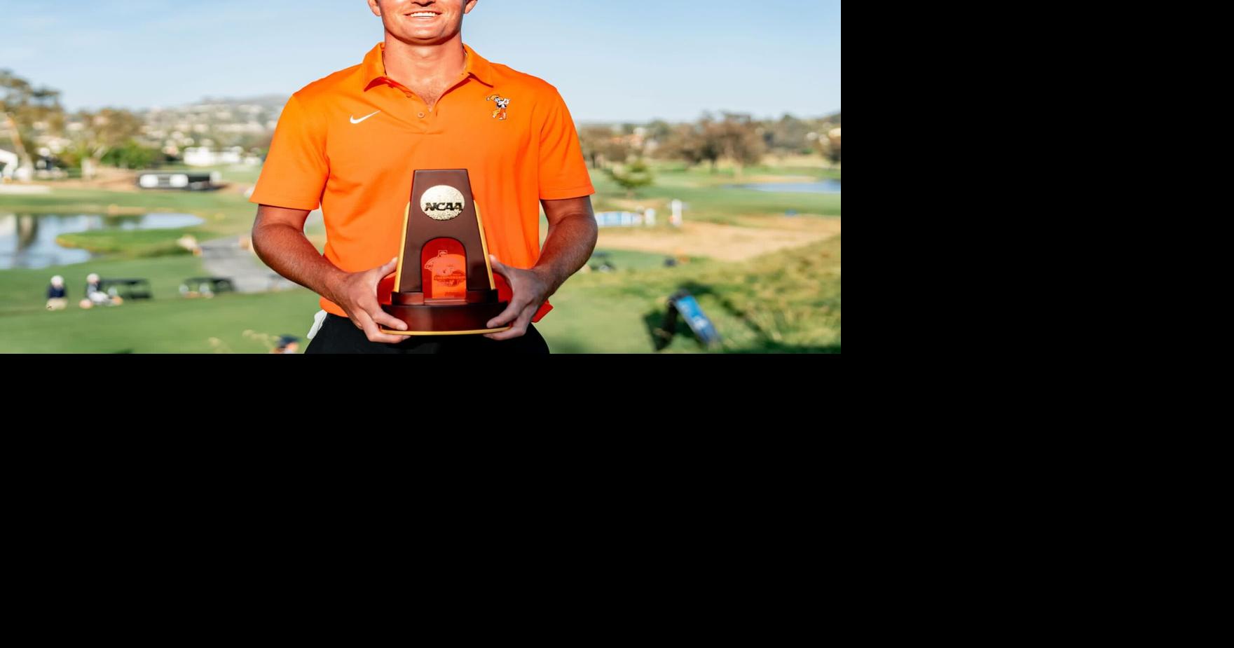Oklahoma State's Preston Stout wins individual NCAA golf title