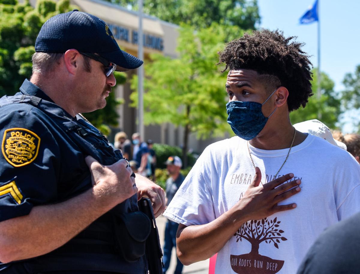 Officer with demonstrator.jpg