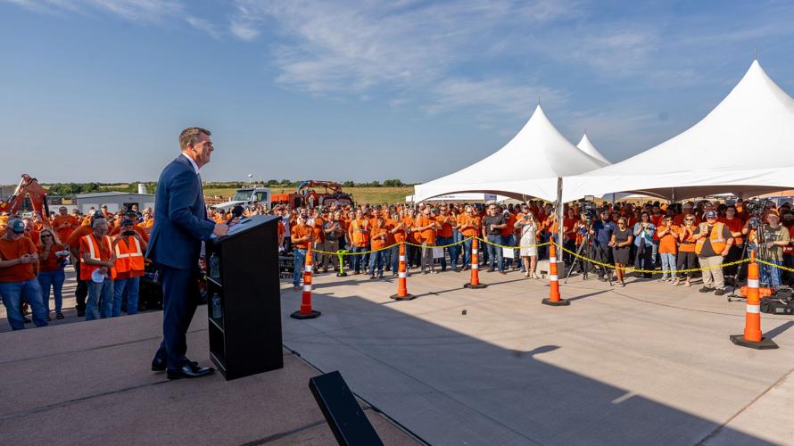 Gov. Stitt at Ditch Witch