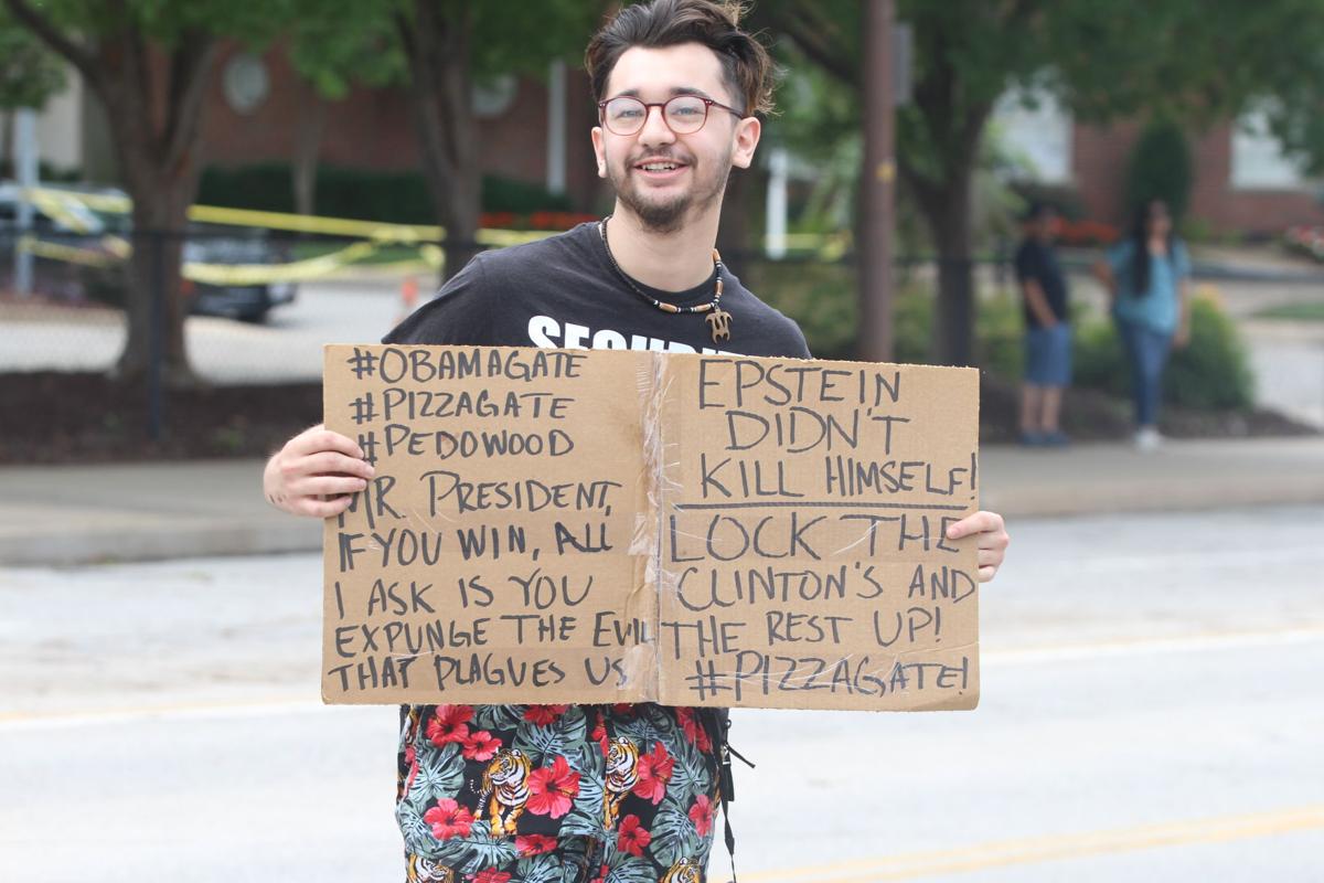 Trump Rally Epstein Sign.JPG