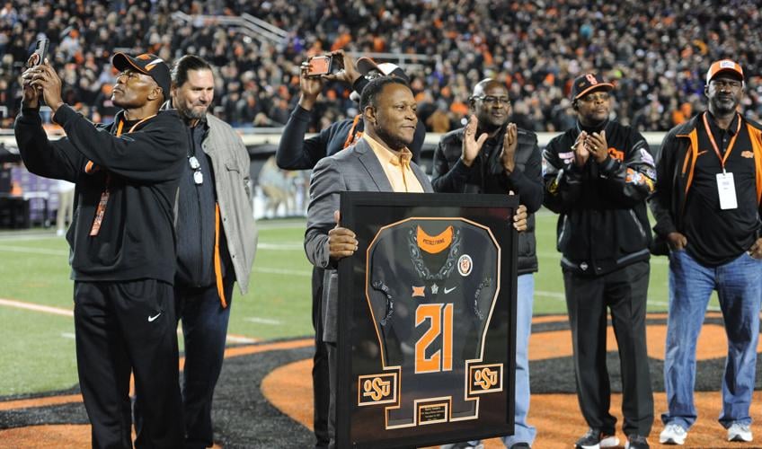 Barry Sanders Statue Celebration