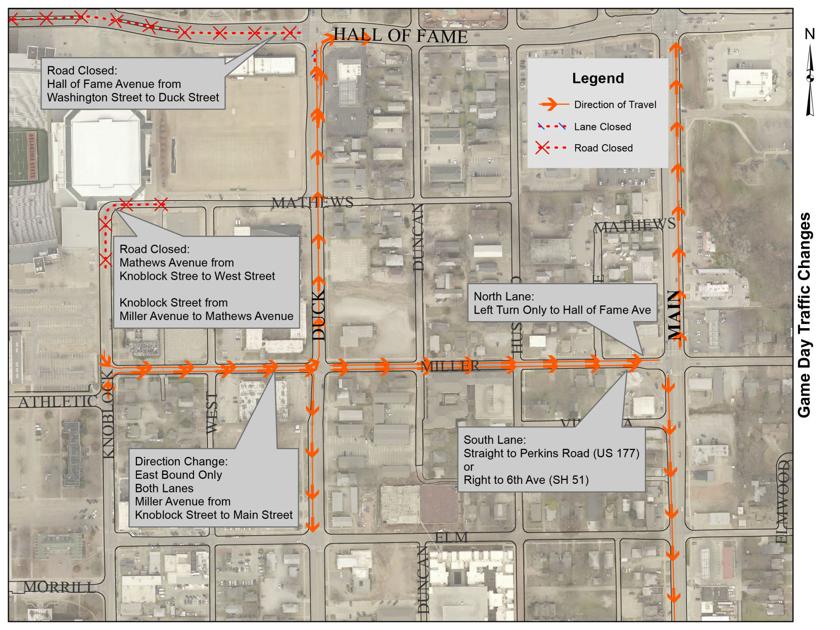 OSU Game Day parking and postgame transportation route information
