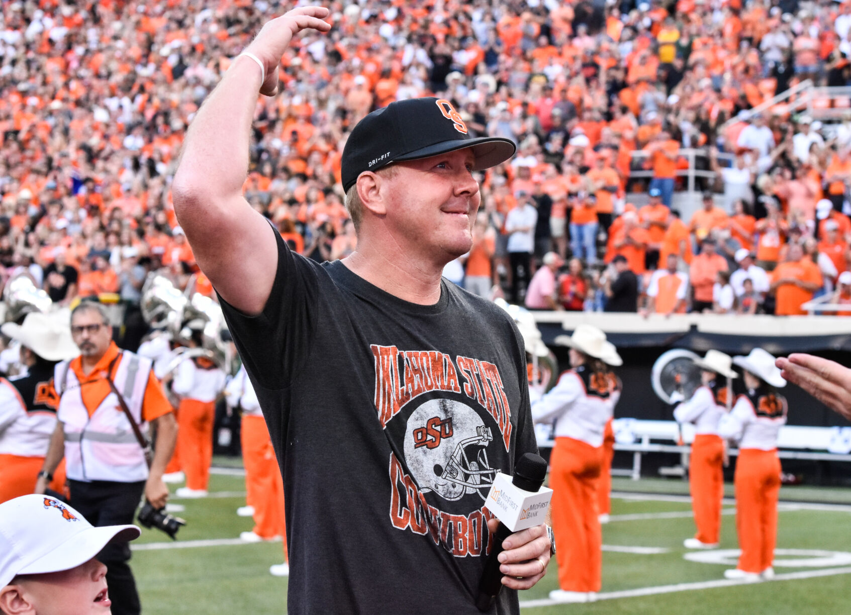 Oklahoma State s Brandon Weeden Tiffany Bias Patmon debut as members of inaugural Big 12 Alumni Council stwnewspress