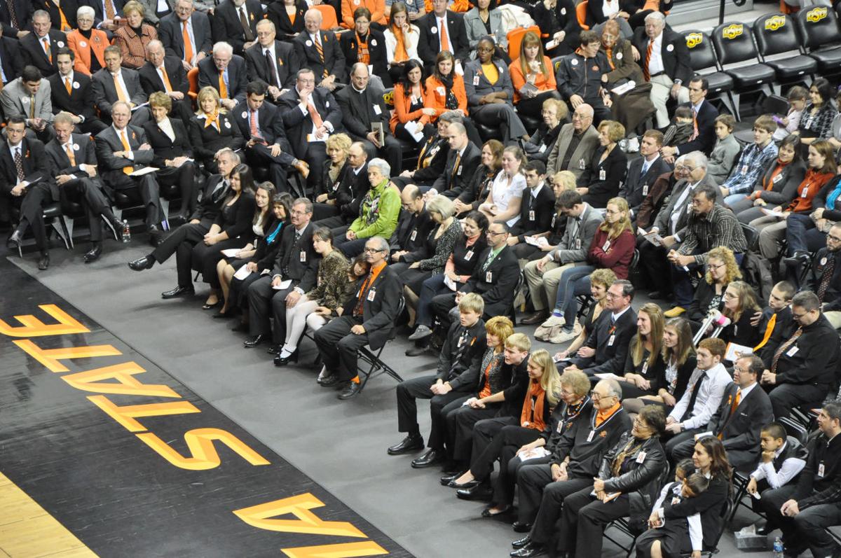 New Oklahoma State Memorial Crowd Remembers Coaches Alumni