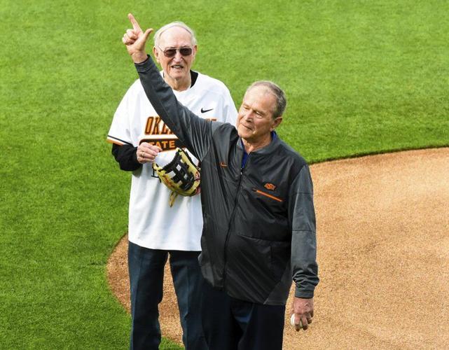 A year later, former President Bush throws out first pitch at O'Brate
