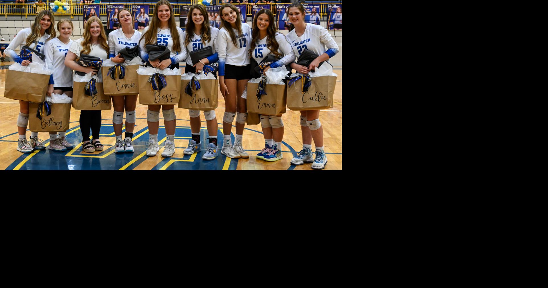 PHOTO GALLERY Stillwater High volleyball recognizes seniors, families during Senior Night