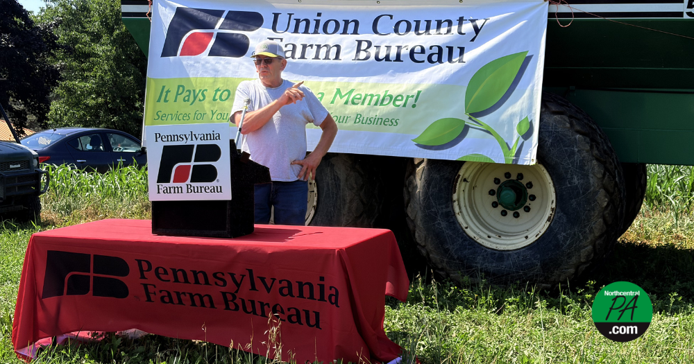 Farmers rally against proposed PPL line for Allenwood data center