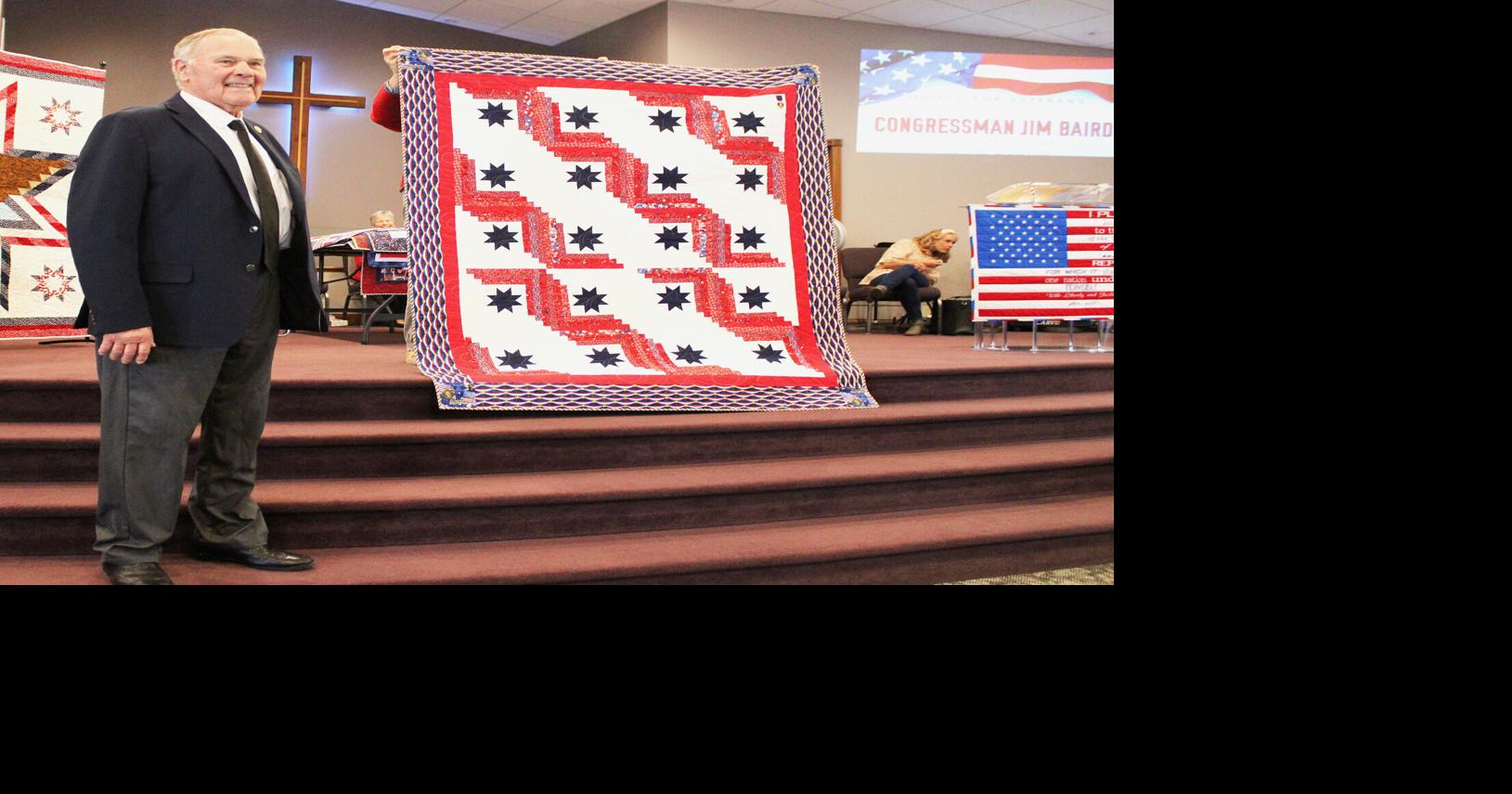Veterans receive quilts, share dramatic war stories