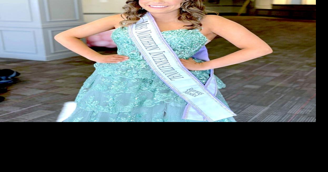 Kenadie Houchins shines at Miss Northern International - Secures Runway Model title