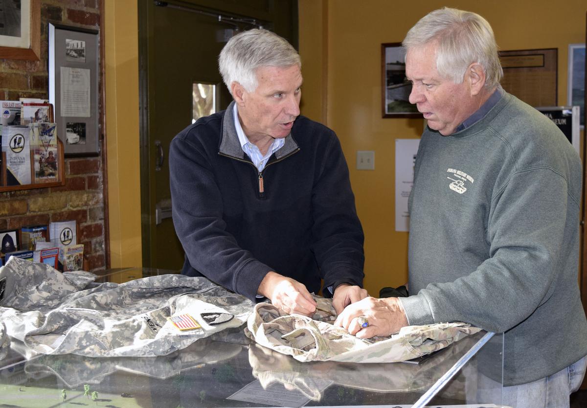 Maj. Gen. Rick Stevens donates uniforms to IMM, considering