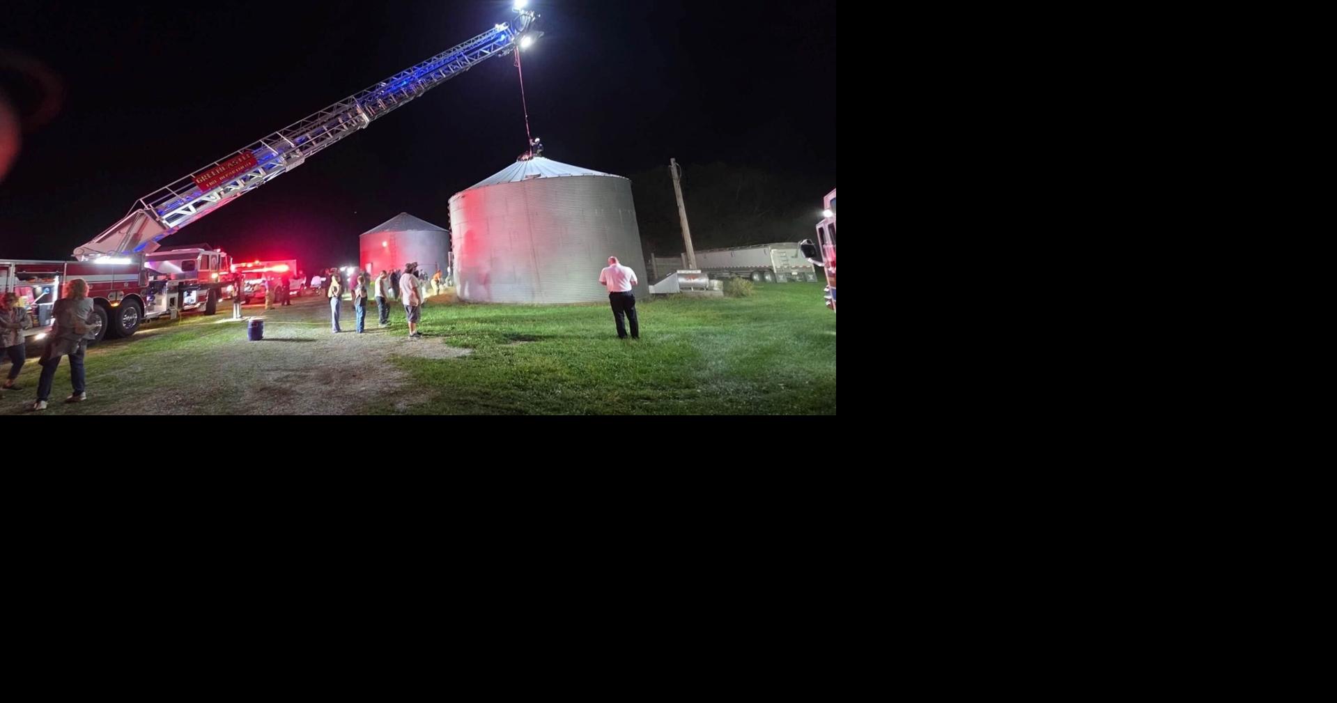 Putnam County man rescued from grain bin late Wednesday night