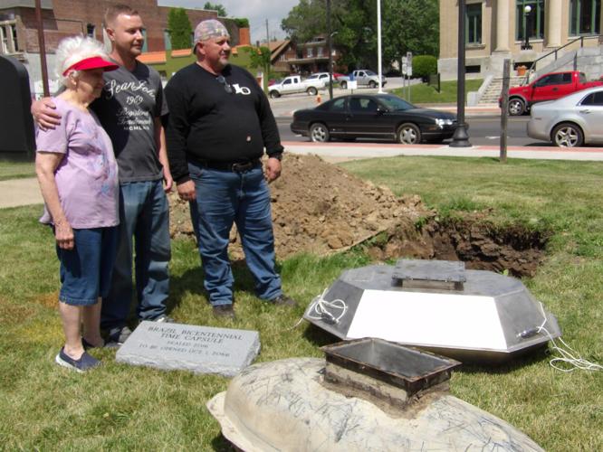 A Matter of Time Time capsule buried at City Hall won’t be opened