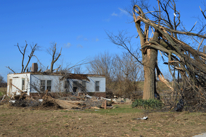 Sunday tornado destroys five houses, numerous barns and outbuildings ...