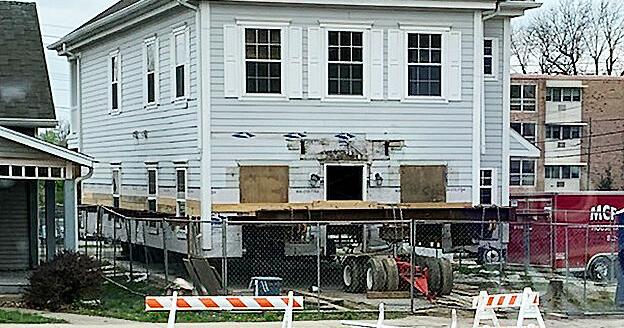 House ready to roll to set up parking lot on Indiana Street