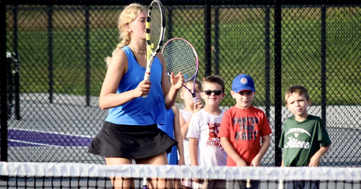 Rivet hosts Patriot Pals youth tennis camp