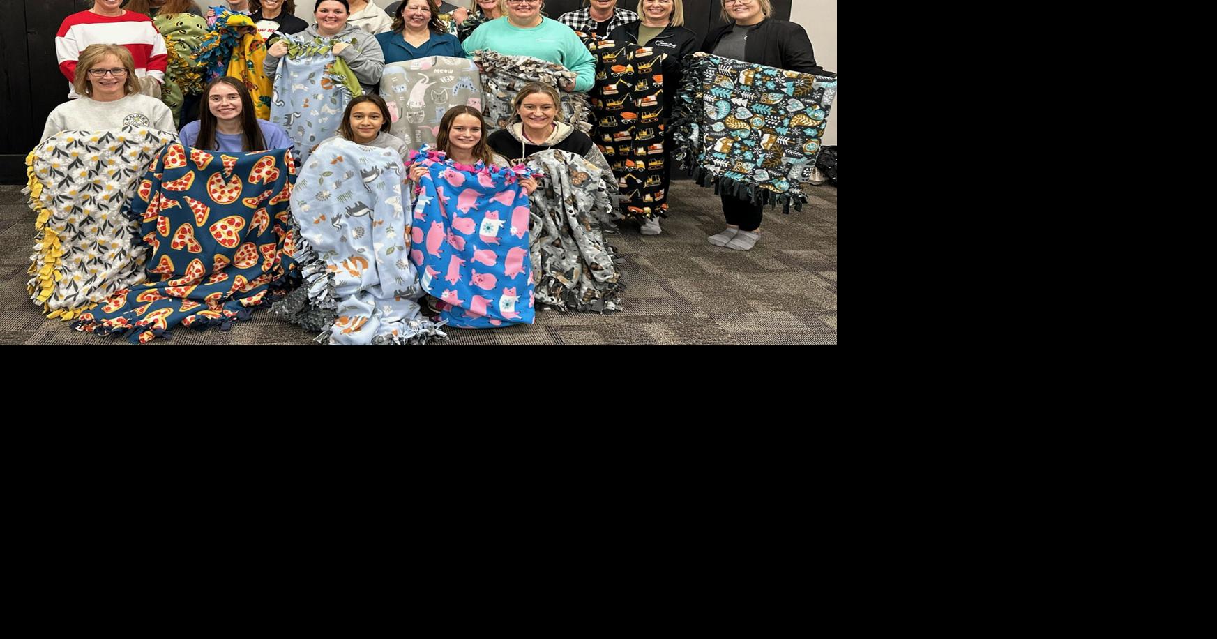 ACMH Employees Make Fleece Blankets for Children’s Cancer Connections ...