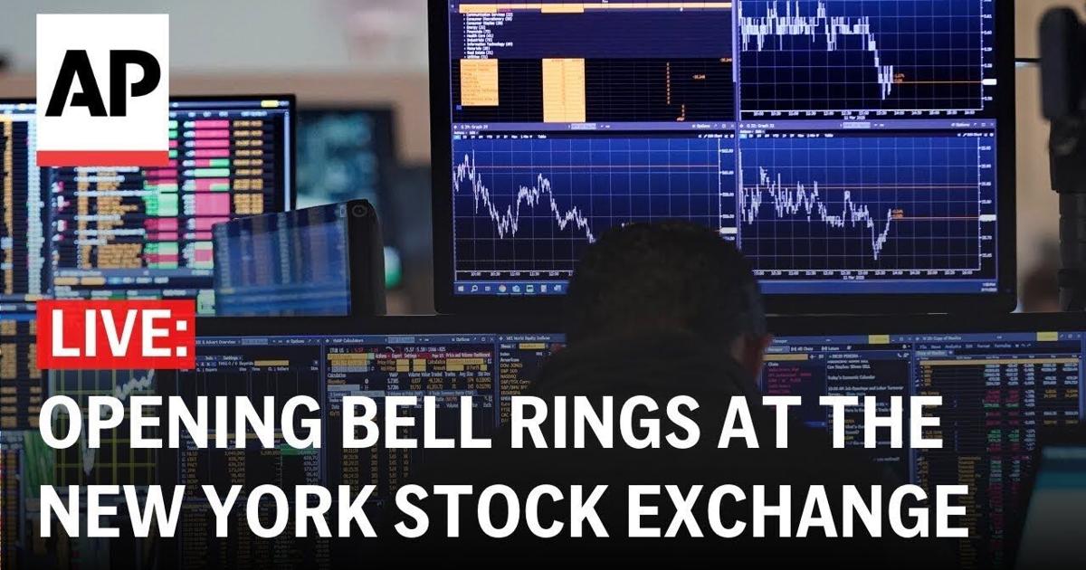 LIVE: Opening bell rings at the New York Stock Exchange ...