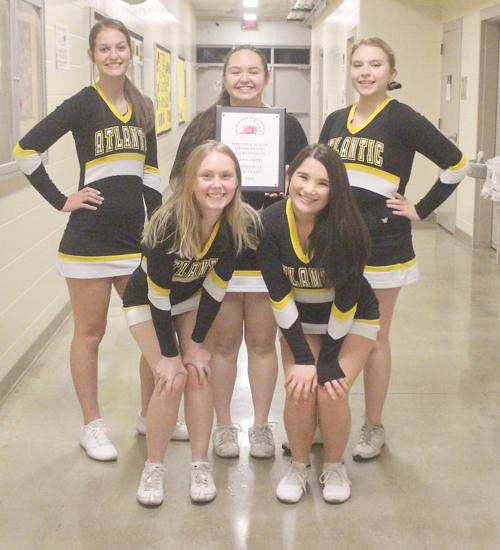 Atlantic cheerleaders 5th in state competition