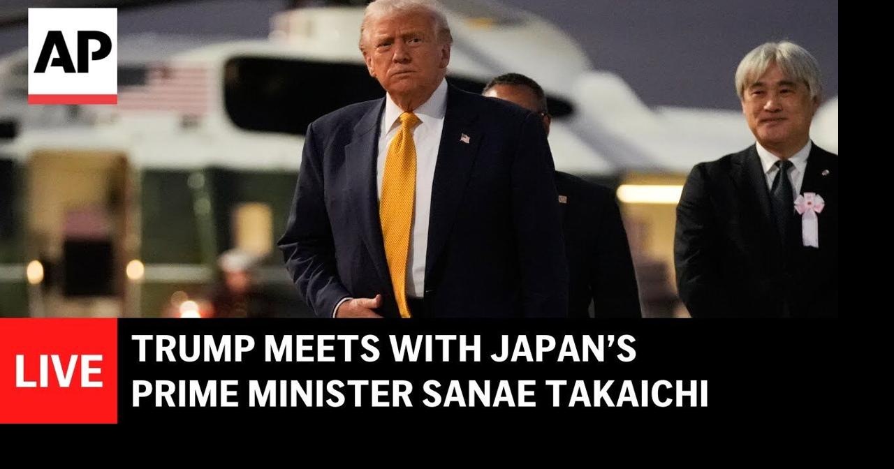 LIVE: Trump and Prime Minister Sanae Takaichi hold meeting in Japan