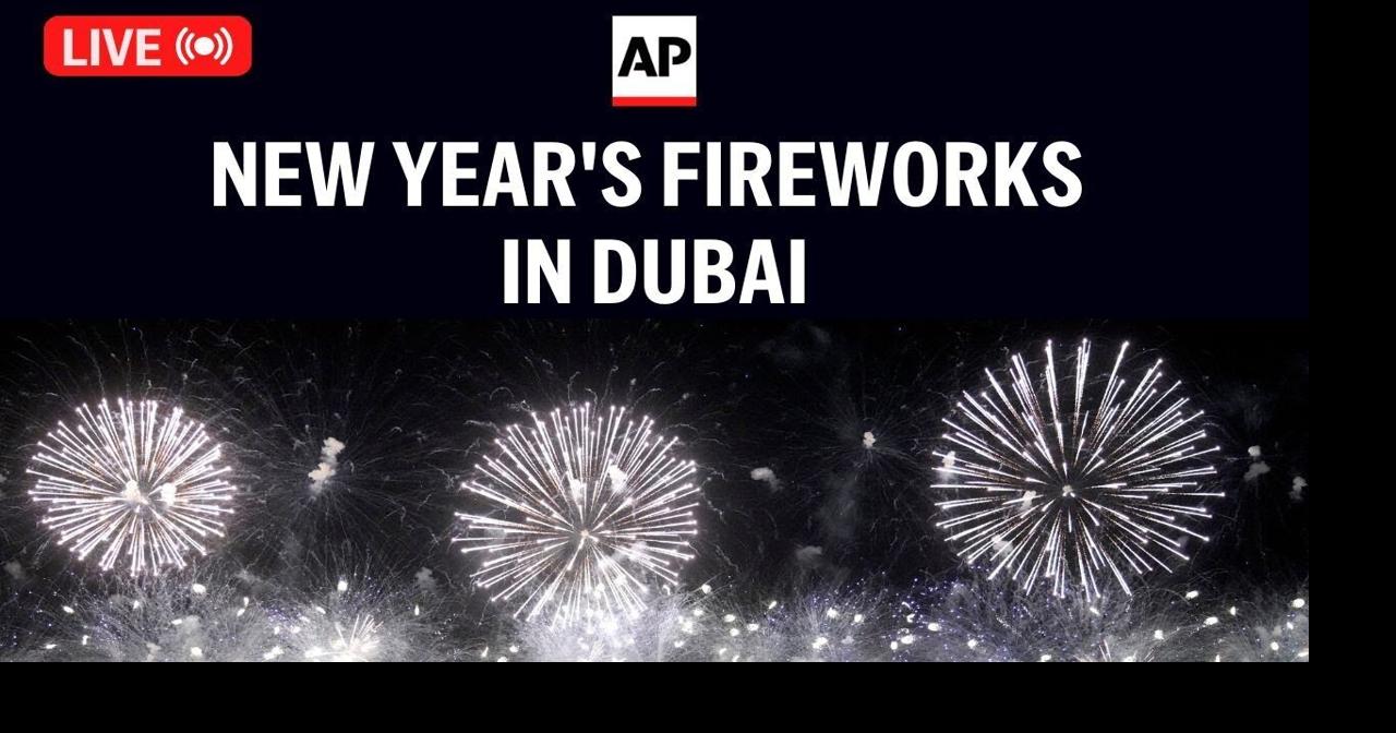 Dubai New Year 2025 LIVE fireworks in the U.A.E.