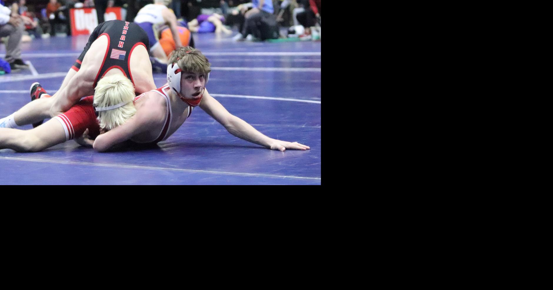 IOWA CLASS 1A STATE WRESTLING: Leyton Elmquist focused on higher finish after getting eighth this year