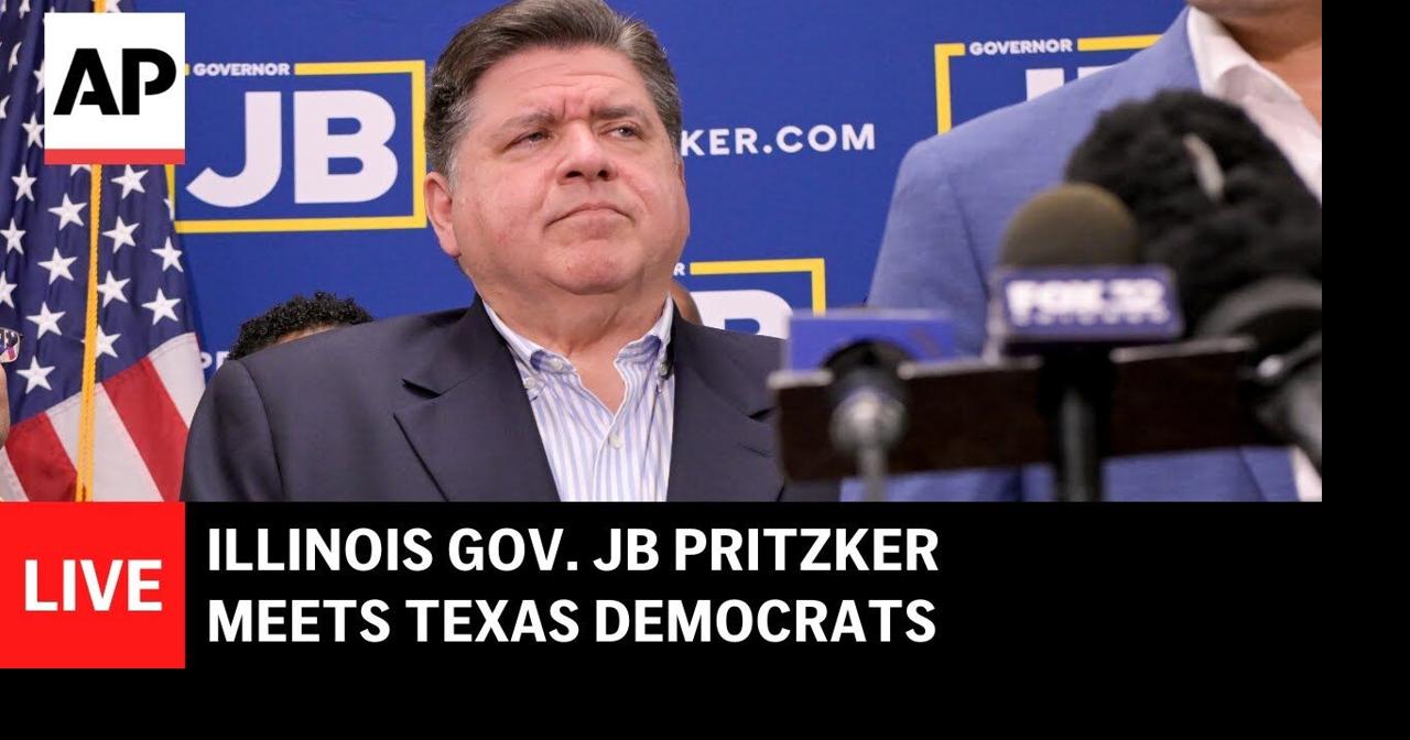 LIVE: Illinois Gov. JB Pritzker meets Texas Democrats after they block ...