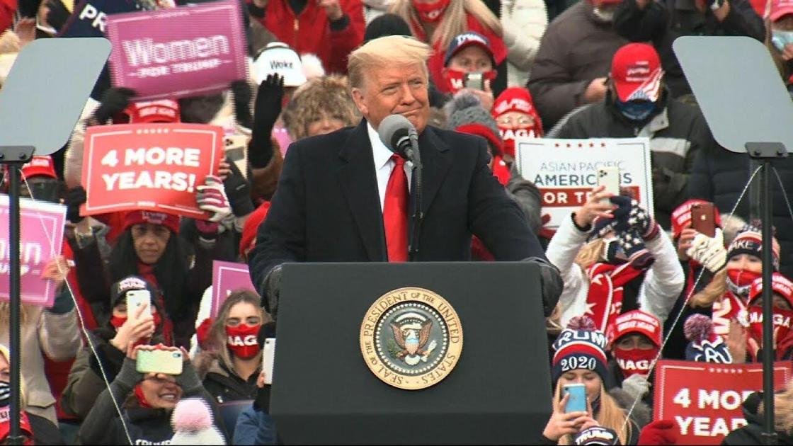 Trump predicts "tremendous victory" Nov. 3rd ...