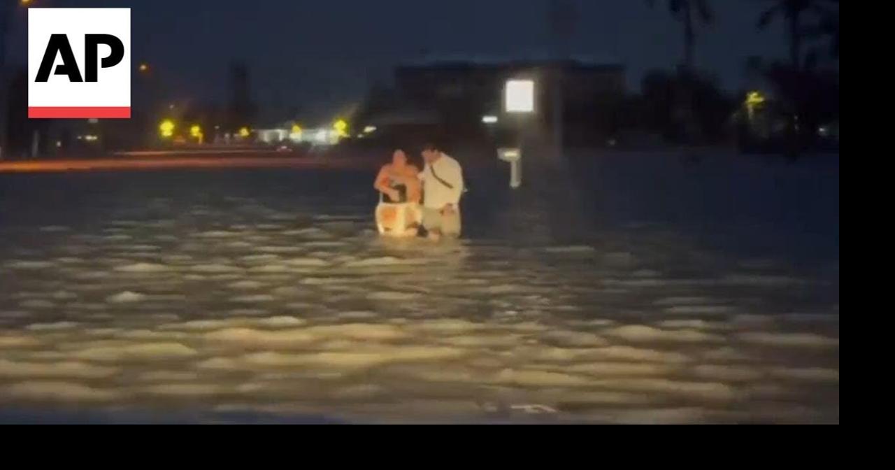 Video shows Florida residents being rescued after Hurricane Helene