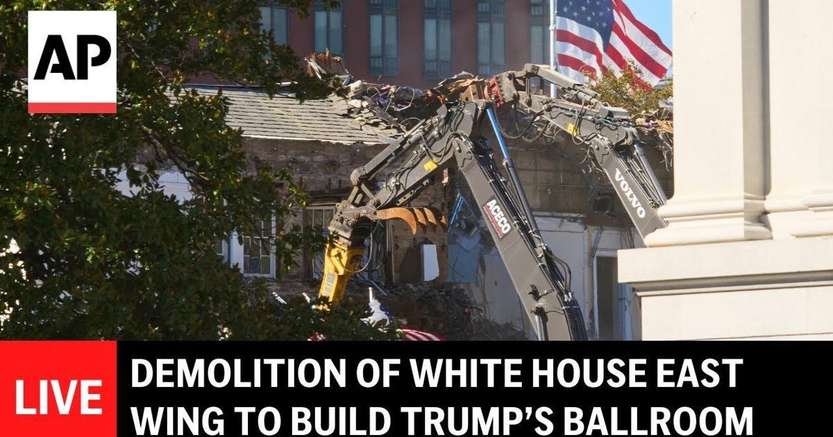 LIVE: Demolition continues of White House East Wing to build Trump s LIVE: Demolition continues of White House East Wing to build Trump s