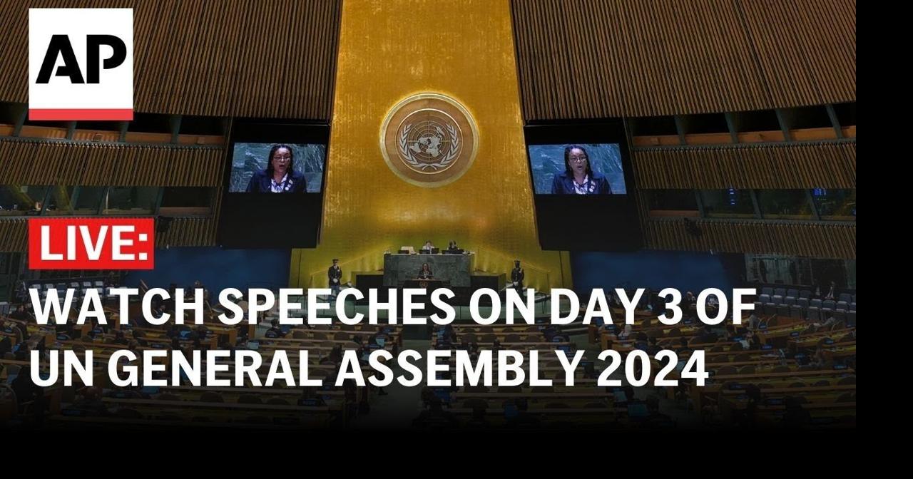UN General Assembly 2024 LIVE Day 3 speeches by world leaders
