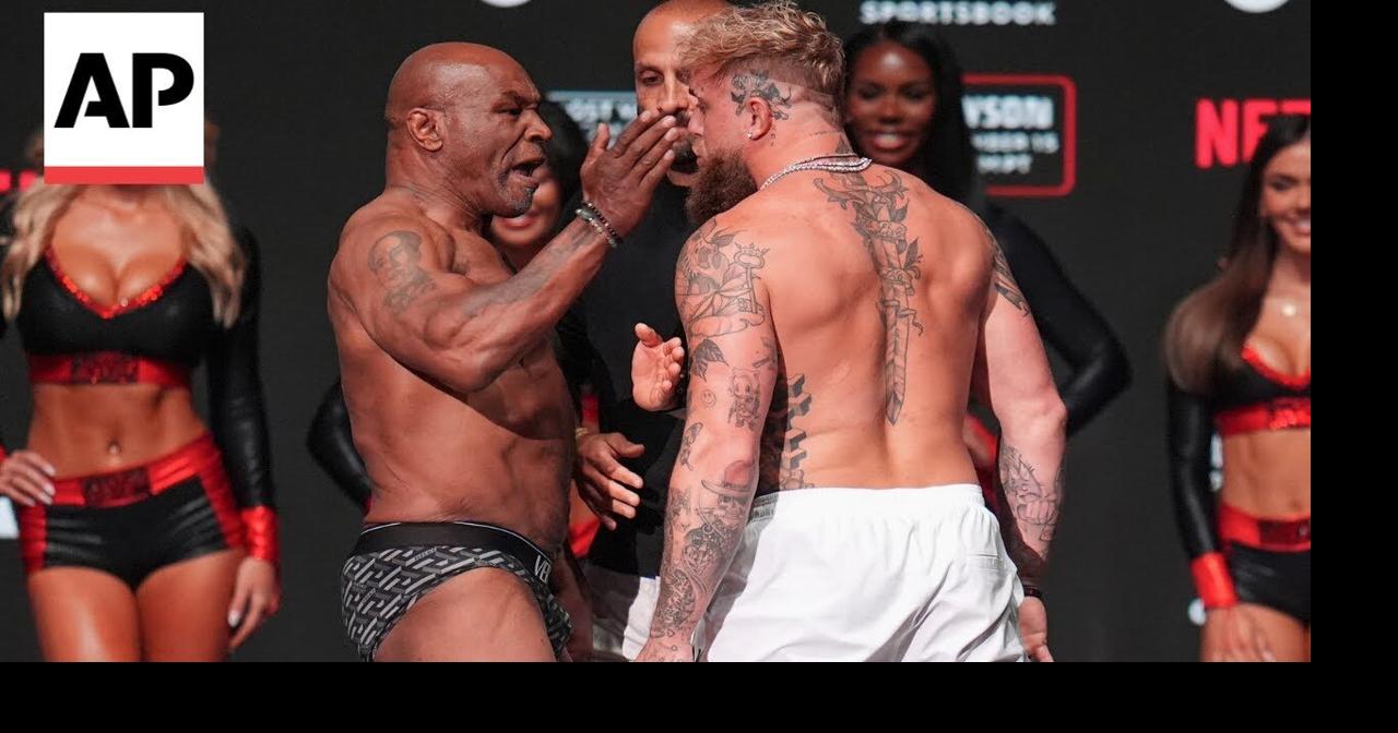 WATCH: Mike Tyson slaps Jake Paul during their weigh-in |  | swiowanewssource.com