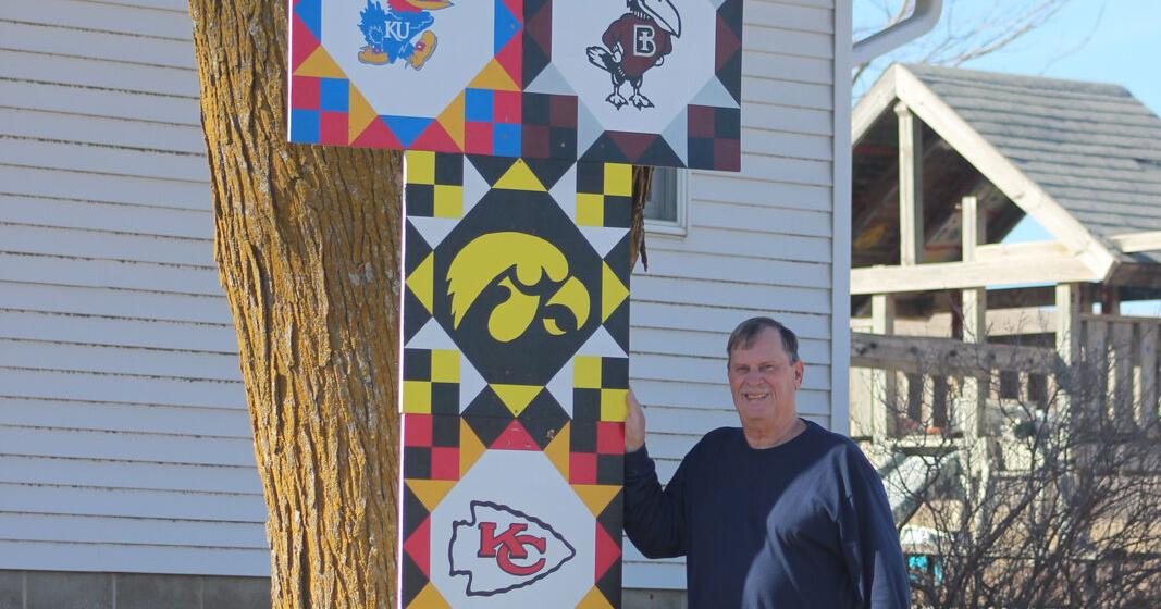 Krogh has sport theme barn quilts