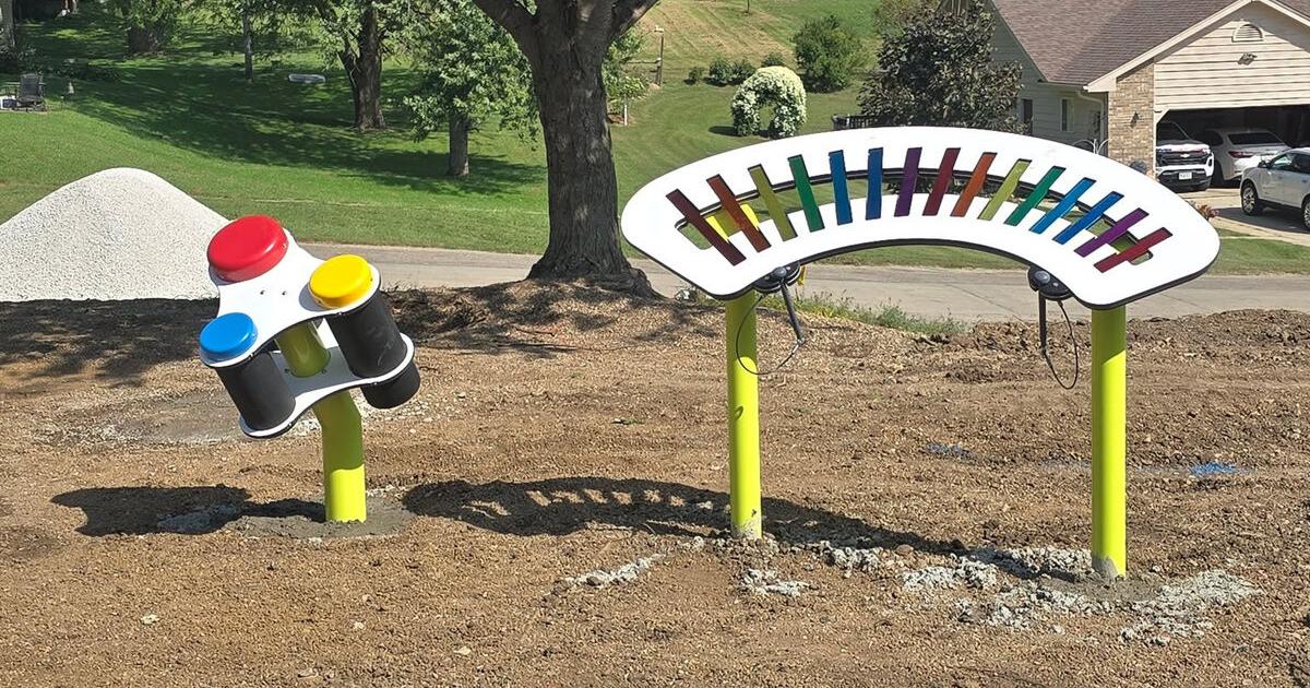 New playground equipment being installed in Massena
