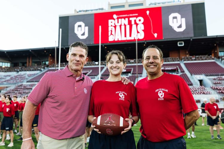 Run Printer OU Naval ROTC students begin Run to Dallas with football | Community ...