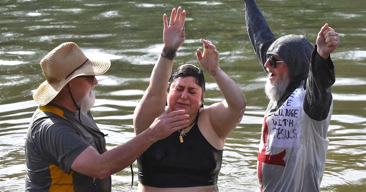 Polar plunge a Baptism in Bath Lake for many in different ways