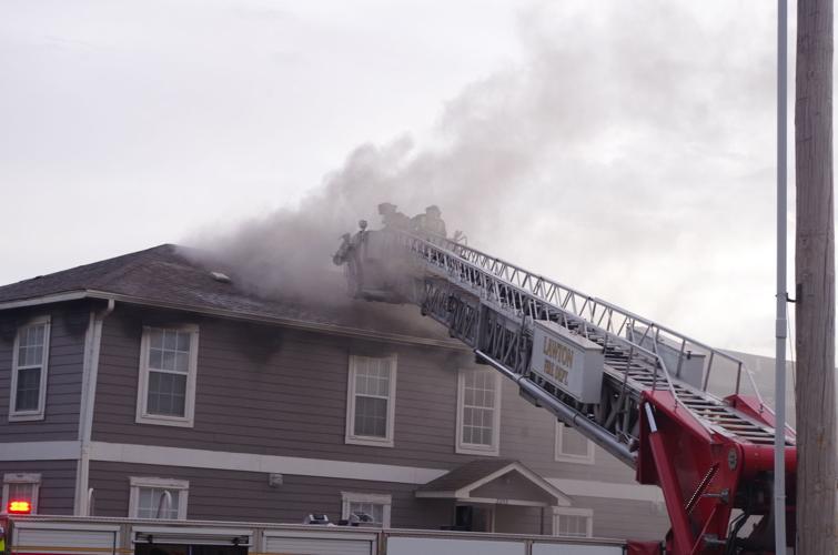 Lawton apartment catches fire News
