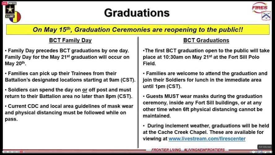 Fort Sill re-opens graduations to the public | News | swoknews.com