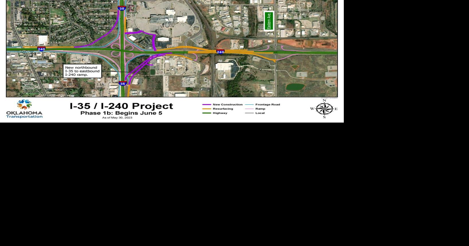 ODOT to begin work on Oklahoma City's I-35/I-240 interchange | News ...