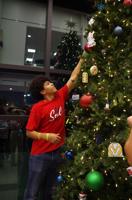 Public Safety Facility Christmas tree decorating