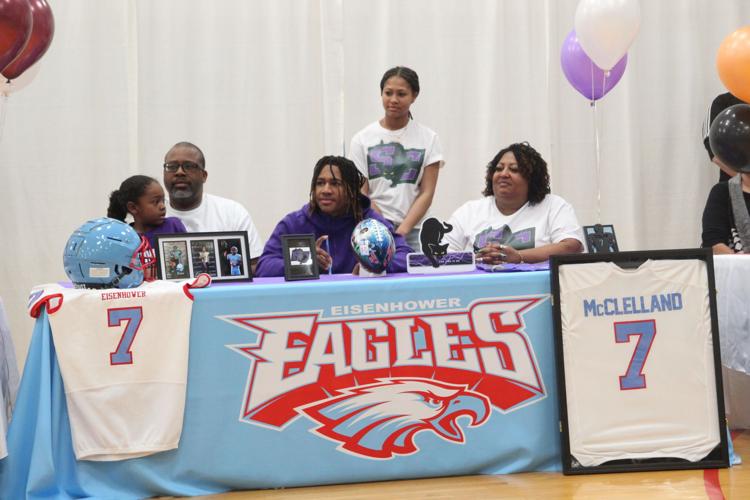 Eisenhower football sign Sports